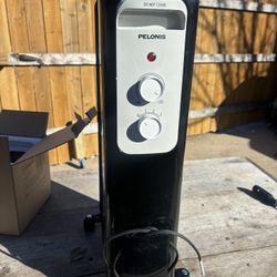 Pelones 1500 Watt Oil Filled Radiant Electric Space Heaters Thermostat  Brand New  Pickup Only 
