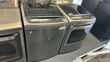 Lg top load washer and dryer set