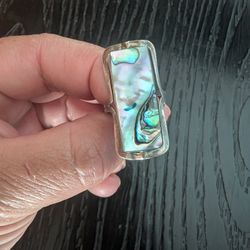 Sterling Silver .925 Natural Stone Adjustable Rings 