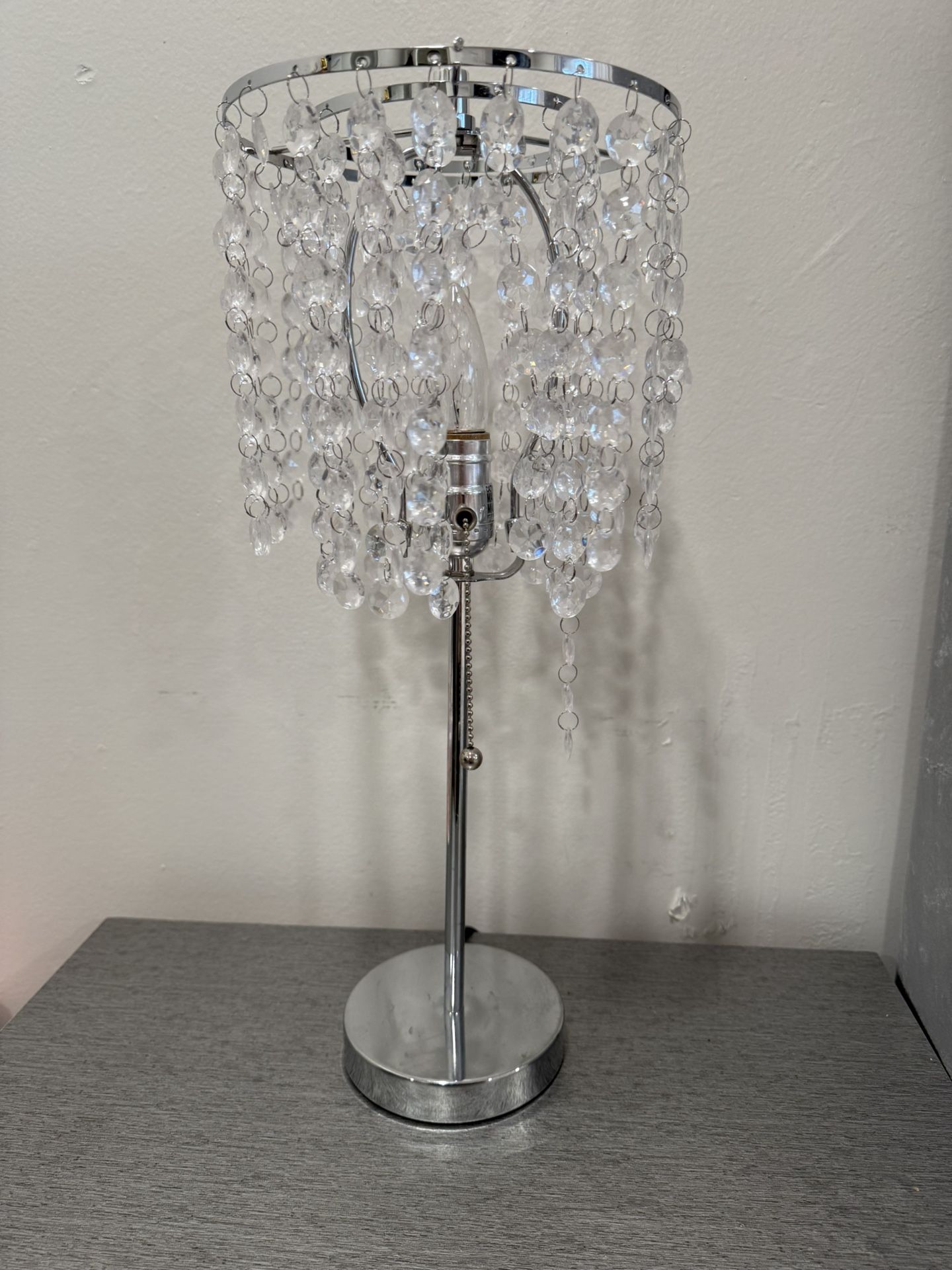 Pair Of Elegant Crystal Lamps