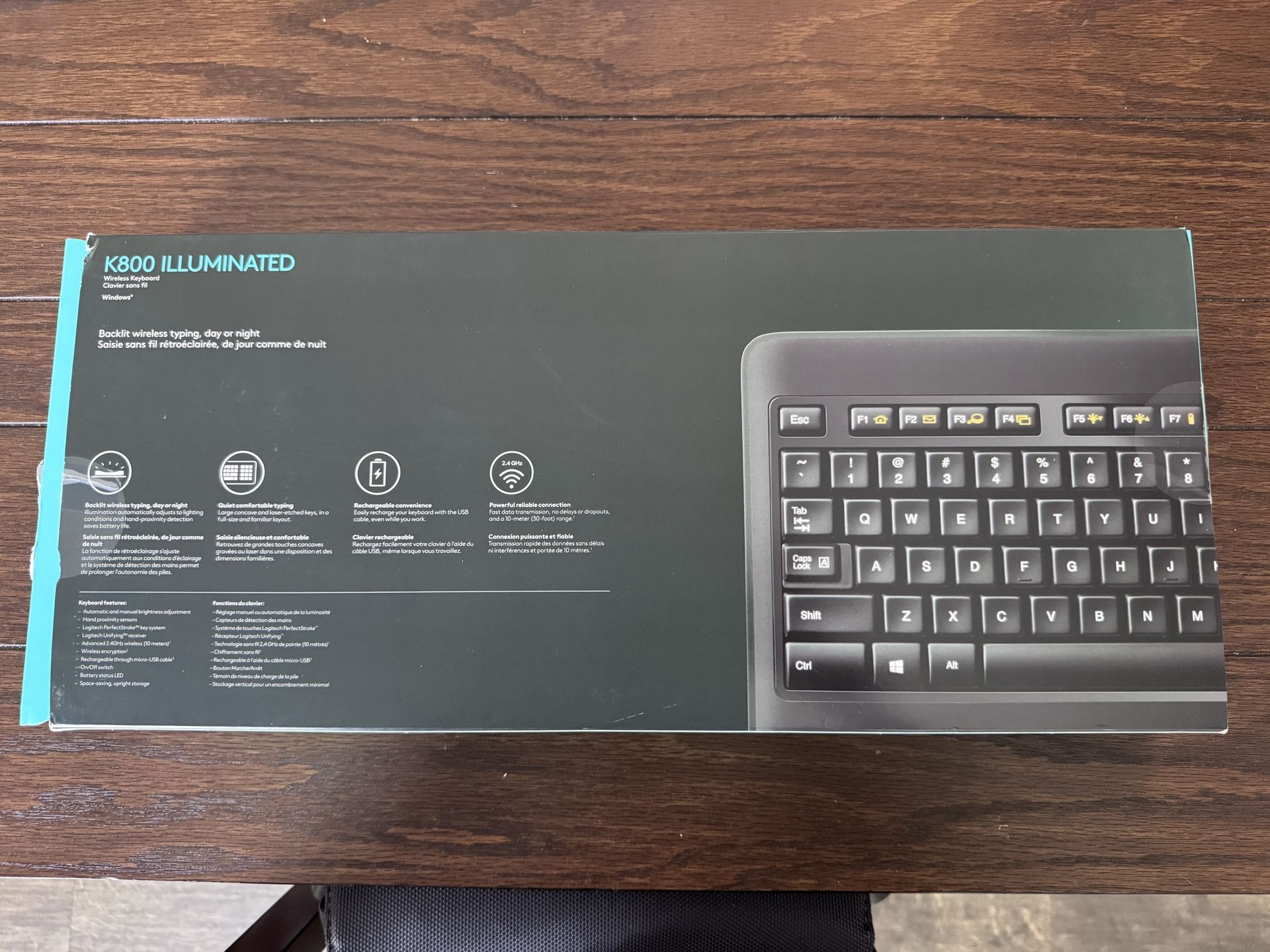 Logitech K800 Backlit/Wireless Keyboard