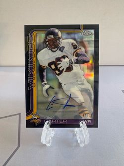 2025 Topps Chrome - Cris Carter #CLA-CC Black Refractor Auto /10