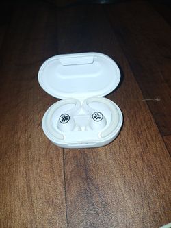 White earphones