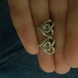 Sterling Silver  Kay Jeweler 925 Diamond  Heart