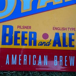 Royal Beer & Ale Porcelain Steel Advertising Sign