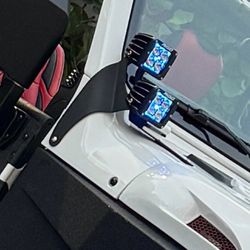 Race Sport RS Quad Cube LED Light Pillar Kit Jeep Wrangler JL Blacked Out Series