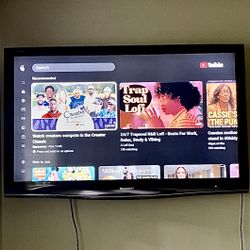 46” Sharp flat Tv with Ruku smart apps & remote 