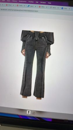 Manière de Voir Washed Black Distressed Oversized Joggers – UK 14 / US 10