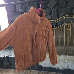 Brown corduroy women's jacket
