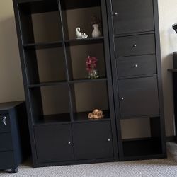 New Shelf Unit With 2 Drawers And 4 Doors.