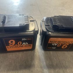 Dewalt Tools  20v Max 9.0ah Battery Replacement 2 Pack For 