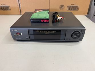 Sharp VC-H942U VCR Video Cassette Recorder VHS Player w/  AV Cables - TESTED