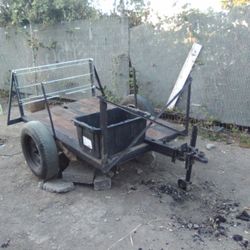 Small Utility Trailer...Heavy Duty Axel...Needs Work