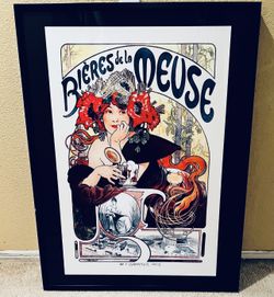 Art Nouveau Artwork Mucha Framed Poster Lrg