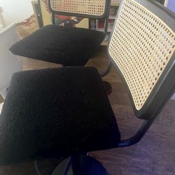 Bamboo Rattan bar stools