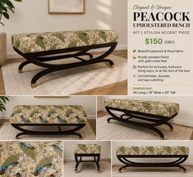 Custom made couch bench ottoman