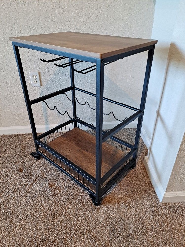Bar Cart Wine Rack
