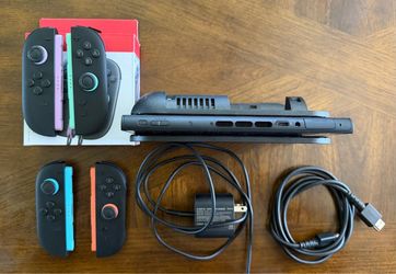 Nintendo switch 2 with Mario Kart and extra controllers