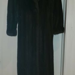 Lowenthawl Long Brown Mink Coat Size M/large