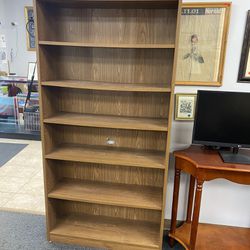 Brown 6-Shelf Bookcase Storage Pantry Cabinet $75 36” x 12” x 72”