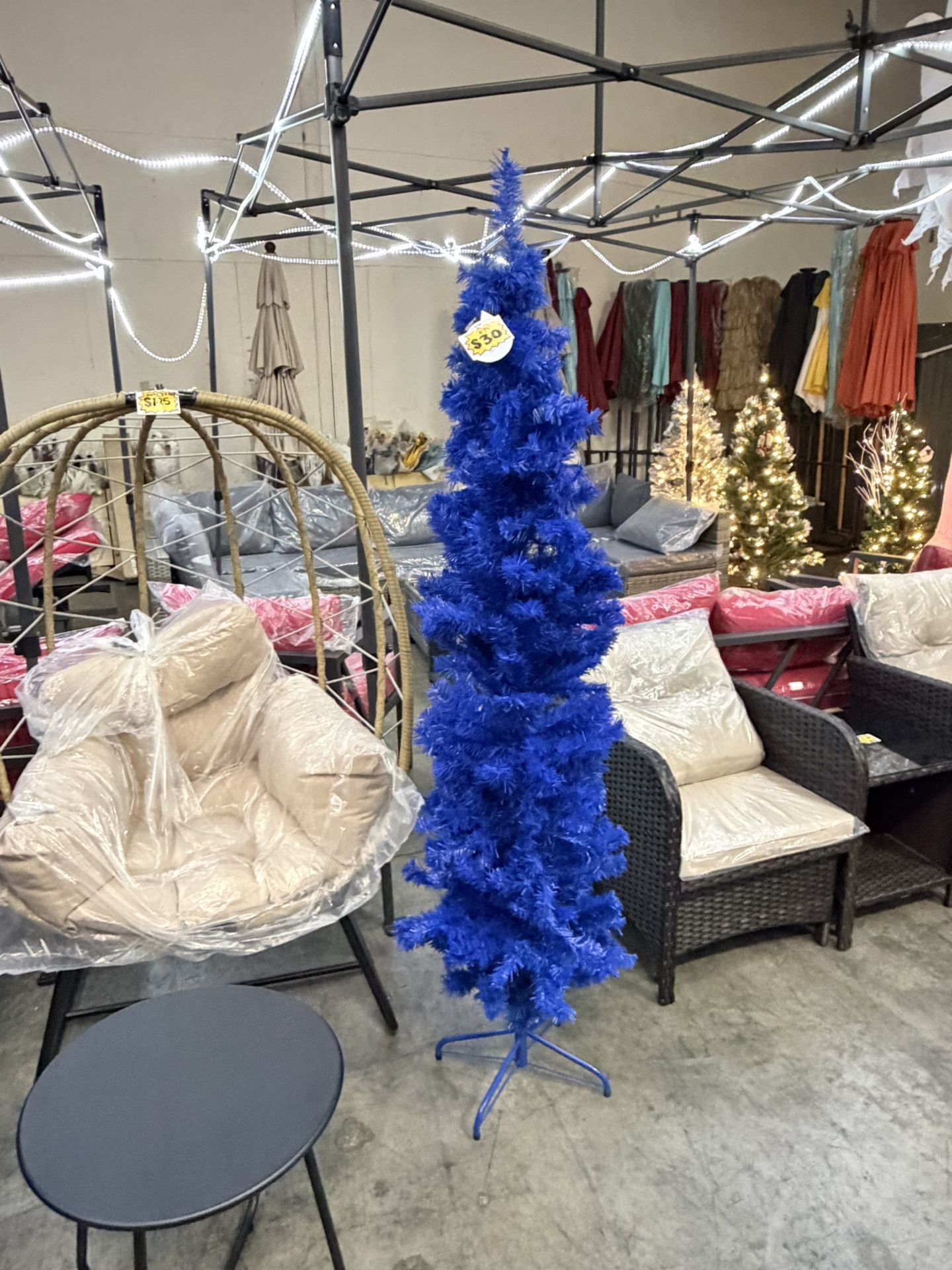 New 6 FT Tinsel Tree Slim Pencil Christmas Tree (light And Decor Not Include)