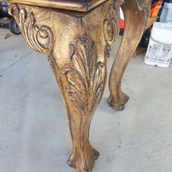 Wooden Entryway Consule Table