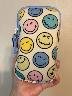 Vachi Smiley Face Tumbler Zip Pouch Bag