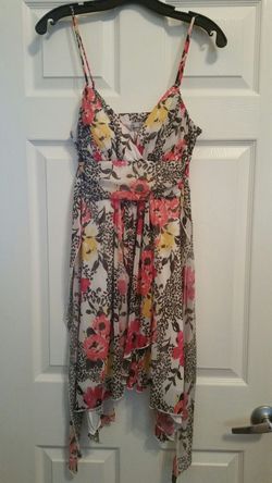 Women's Hawaiian print spaghetti strap sundress size M