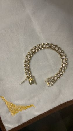 Gold-Tone CZ Tennis Bracelet
