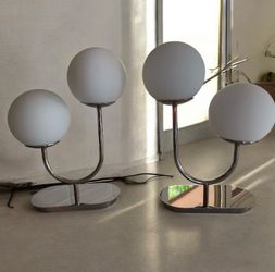 Ikea Simrishamn double globes table lamps (2)