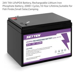 24V 7Ah LiFePO4 Battery