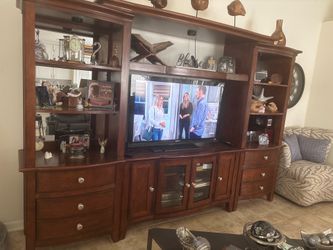 Cherry wood entertainment Center