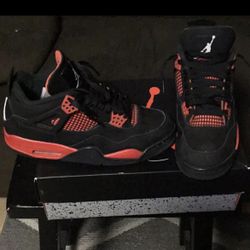 Jordan 4 Retro Red And Thunder 