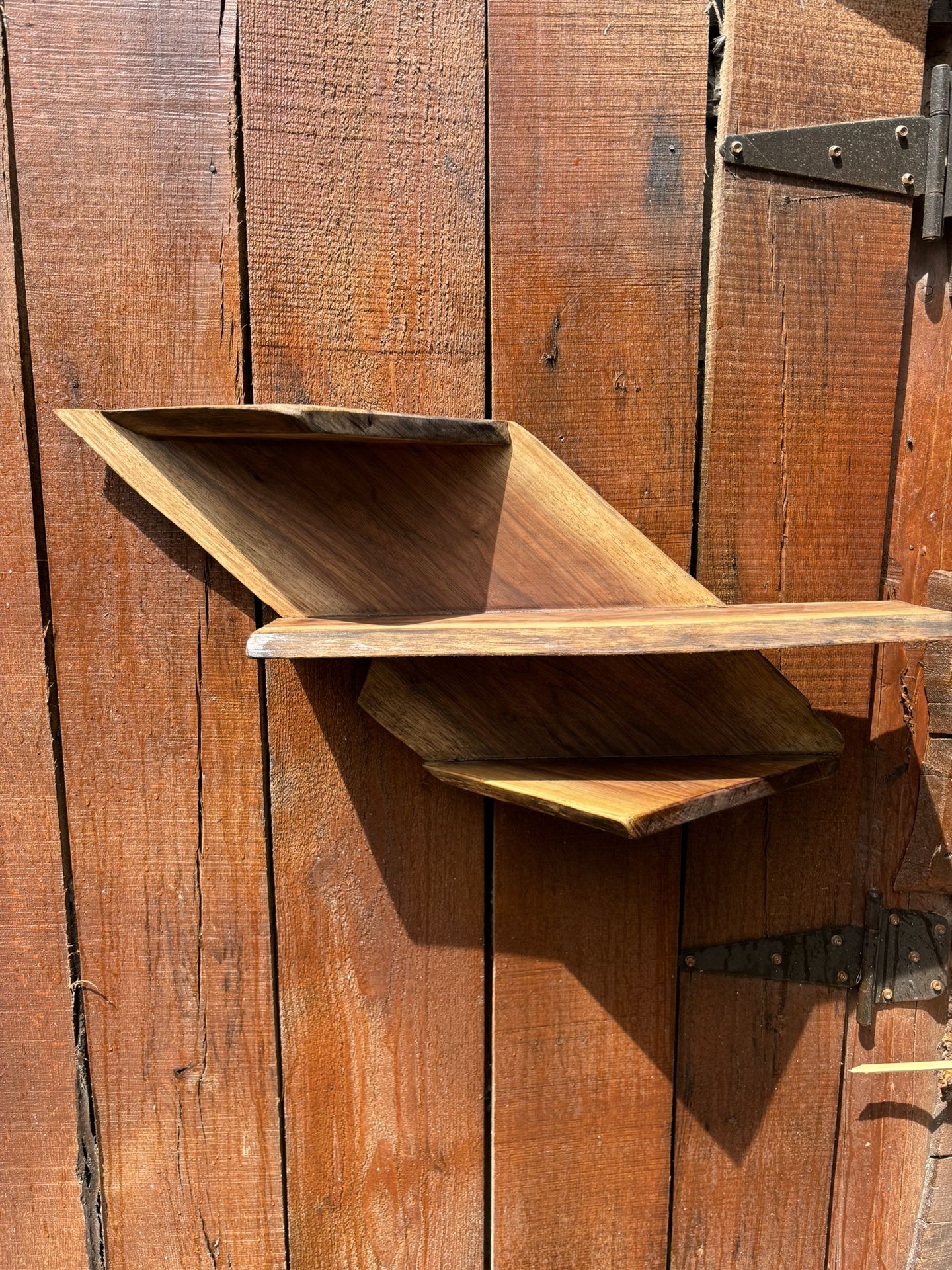 Live Edge. Black Walnut. 3 Tier Shelf.