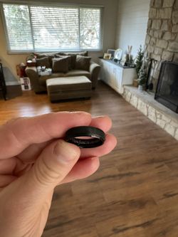 Men’s Black Tungsten Wedding Band