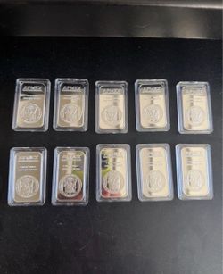1 oz .999 fine silver bars