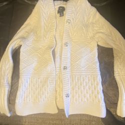 Hand Knitted American Eagle Cardigan