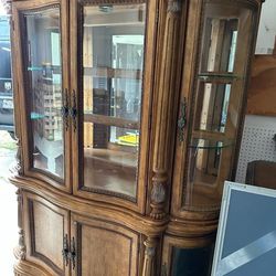 Hardwood Curio Cabinet