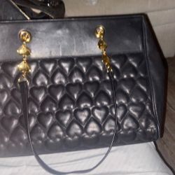 Large Moschino Black Purse 