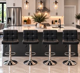 4 brand black new bar stools chairs chair bar stool