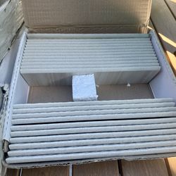 Ceramic Subway Tile Baseboard 12”x3” Almond