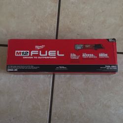 New!! Milwaukee Fuel  M12 FUEL 12V Lithium-Ion Brushless Cordless 3/8 in. Right Angle Impact Wrench (Tool-Only)