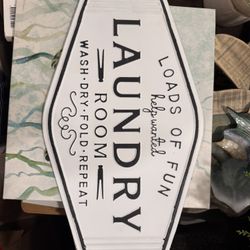 Laundry Door Sign