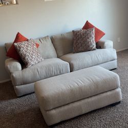   Living Room Set – Sofa, Ottoman & Chair