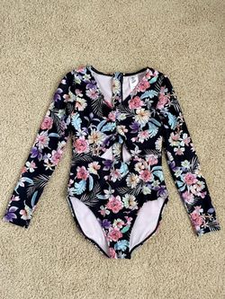 Girls rash guard one piece swimsuit size 10/12