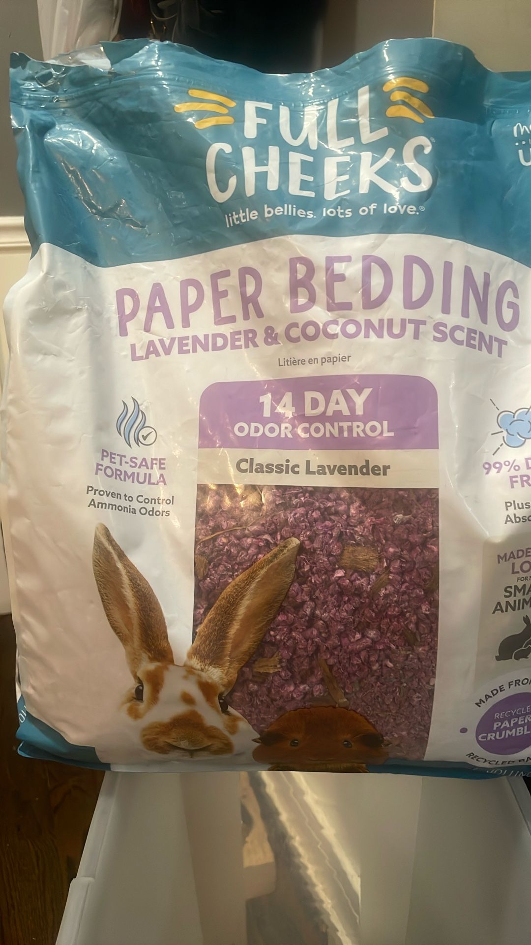 25 L - Paper Bedding Lavender & Coconut Scent - Full Cheeks 