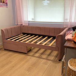Free Velvet Bed Frame 
