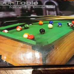 Toy Time Trademark Global Mini Pool Table Set (Tabletop Party Game)