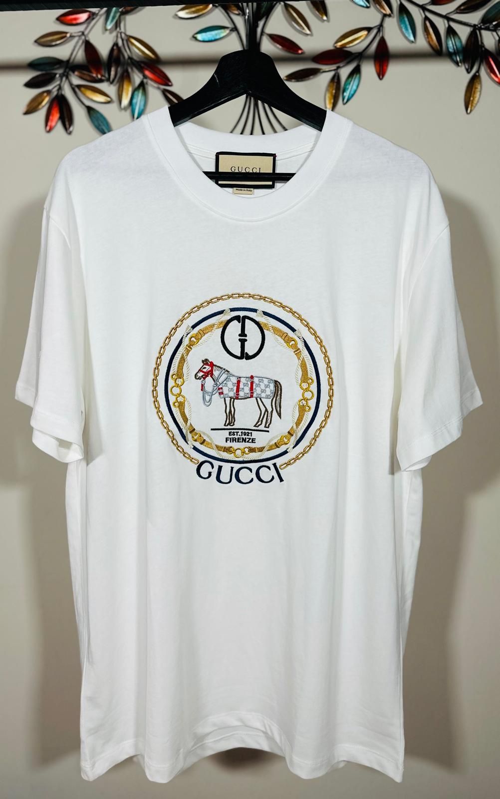 GUCCI, Interlocking G 1921 Gucci Cotton T-shirt !!!