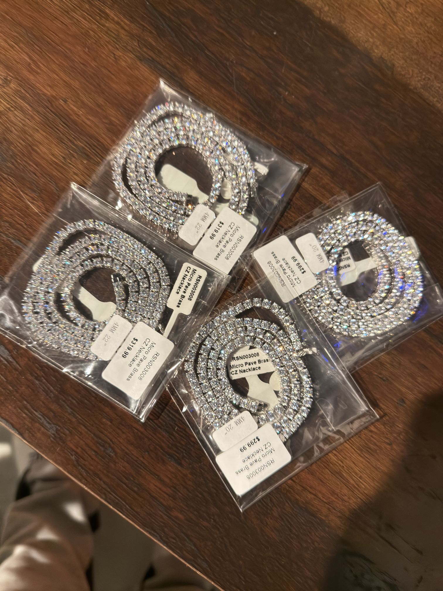 Tennis Chain in Silver & Gold- 4mm